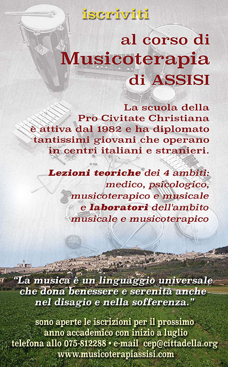 Locandina MusicoTerapia 2019